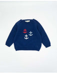 Red, Navy and White Jumper
