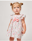Pink Floral Ruffle Dress for Baby Girl