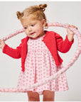 Red Knitted Jacket in Organic Cotton