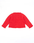 Red Knitted Jacket in Organic Cotton