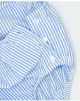 White and Blue Striped Romper Suit