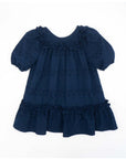 NAVY BLUE EMBROIDERED DRESS