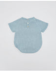 SHORT SLEEVE TURTLE PATTERNED ROMPER