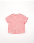 Short-sleeved red shirt