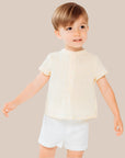 Yellow shirt short sleeve for boys