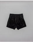 Girls’ black velvet shorts