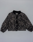 Black bomber jacket for girls