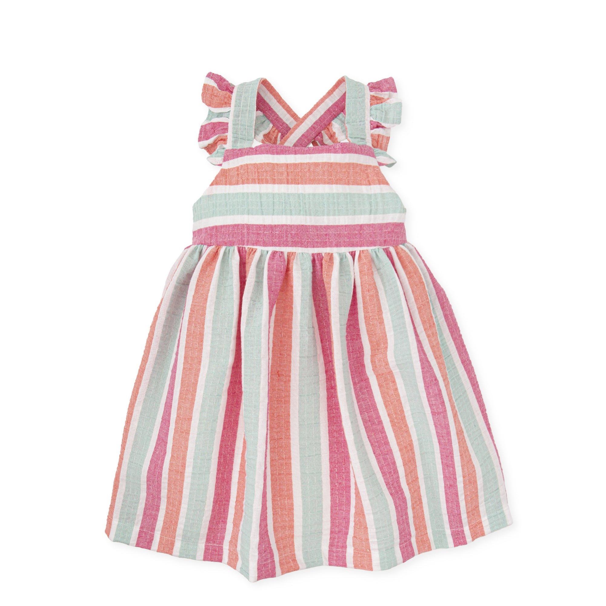 Multicolor Striped Dress for Girls