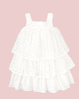 Ruffle White Wilma Dress for Girl