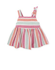 Multicolour Striped Blouse for Girl