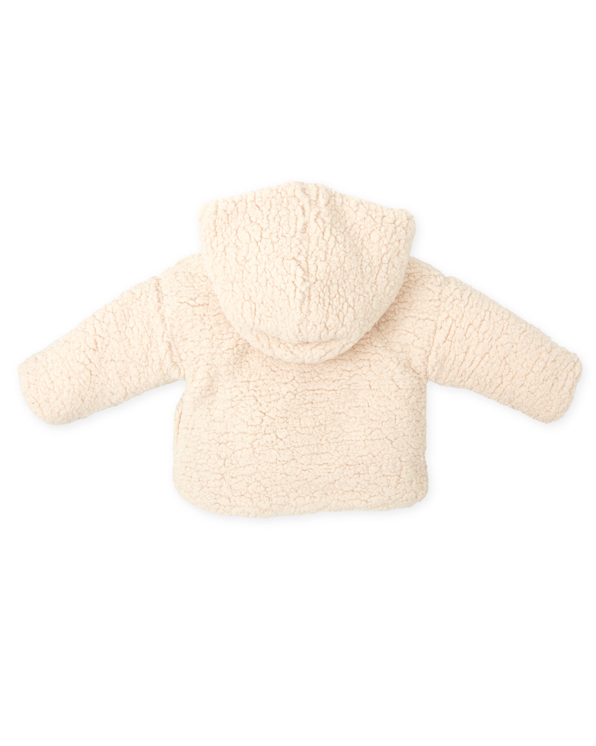 Baby Hooded Coat with curly fur