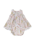 Exquisite hand-smocked pink dress with detailed embroidery