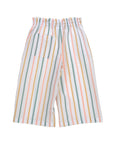 Pastel Stripe Wide-Leg Culottes
