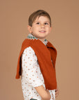 Knitted Orange Jumper for boys