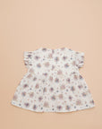 Floral white blouse for girls
