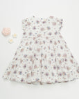 Lightweight summer floral dress for girls