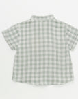 Green short sleeve shirt for baby boys