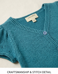 Short-Sleeve Knit Cardigan