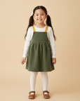 GREEN OVERALL DRESS FOR BABIES