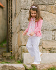 Pink GIRL BLOUSE FLORAL