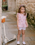 Pink GIRL BLOUSE FLORAL