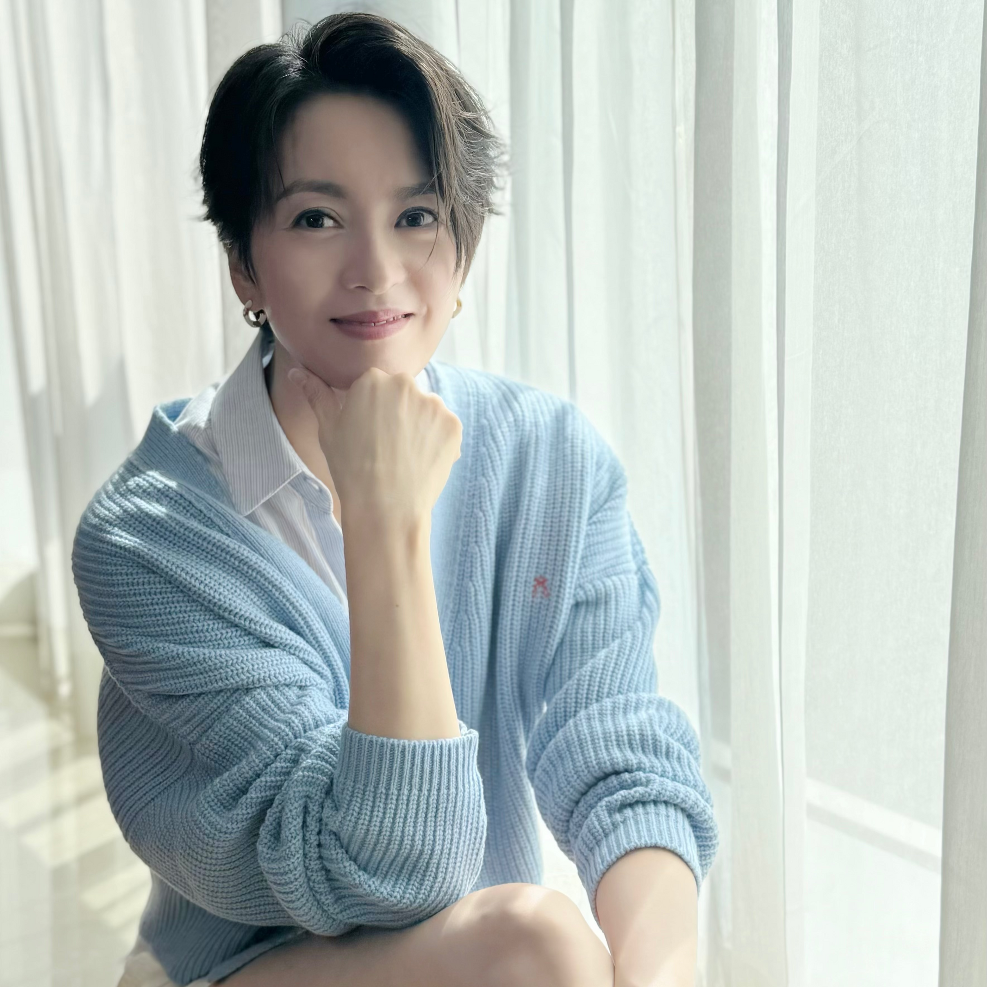 Light Blue MIBONBóN Cardigan for Adults