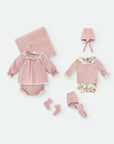 Pale Pink Cotton Blouse with Lace details