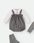 Dark Grey Rompers for Baby Boy