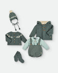 Green Cotton Blouse with animals details