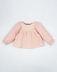 Pink Blouse with Puff Sleeves