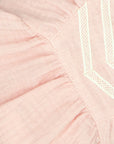 Pink Blouse with Puff Sleeves