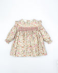 Baby Dress with Fuchsia Flowers