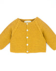 Mustard Knitted Cardigan for Baby Girl