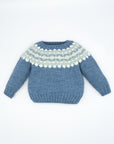 Blue Jacquard George Sweater for Boys