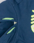 Blue Hoodie with Yellow Fish