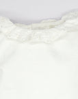 White Body with Ruffle collar and Sleeves