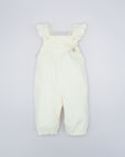 Ivory Corduroy Dungarees for Girl