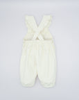 Ivory Corduroy Dungarees for Girl