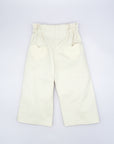 High-waist White Trousers with Heart shape pockets