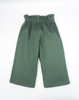 Green Cotton Trousers with Heart Pockets