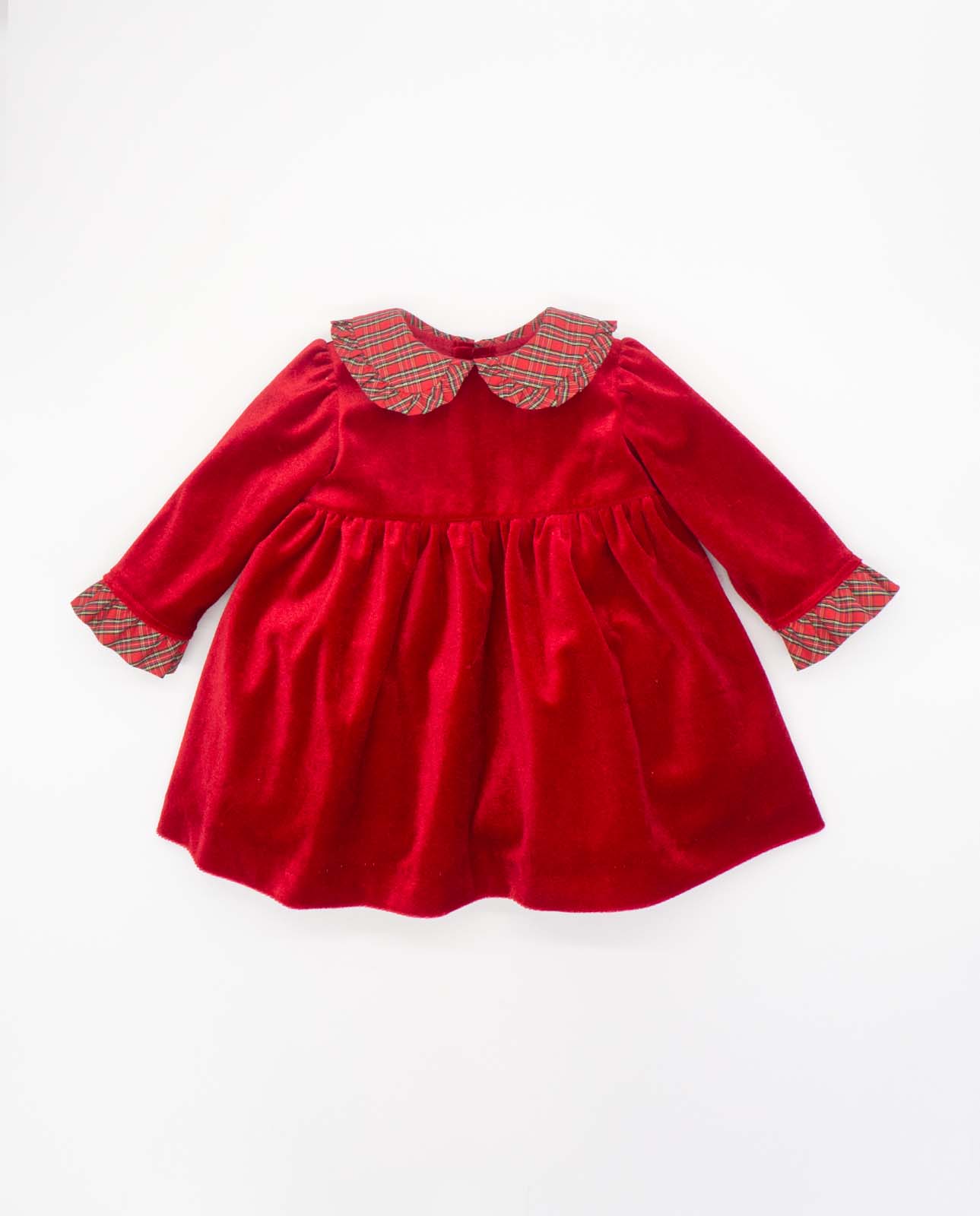 open lace back dress Red Velvet Dress – MIBONBóN