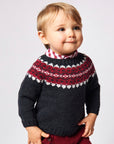 Burgundy Gingham Shirt for boys