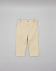 Beige twill trousers