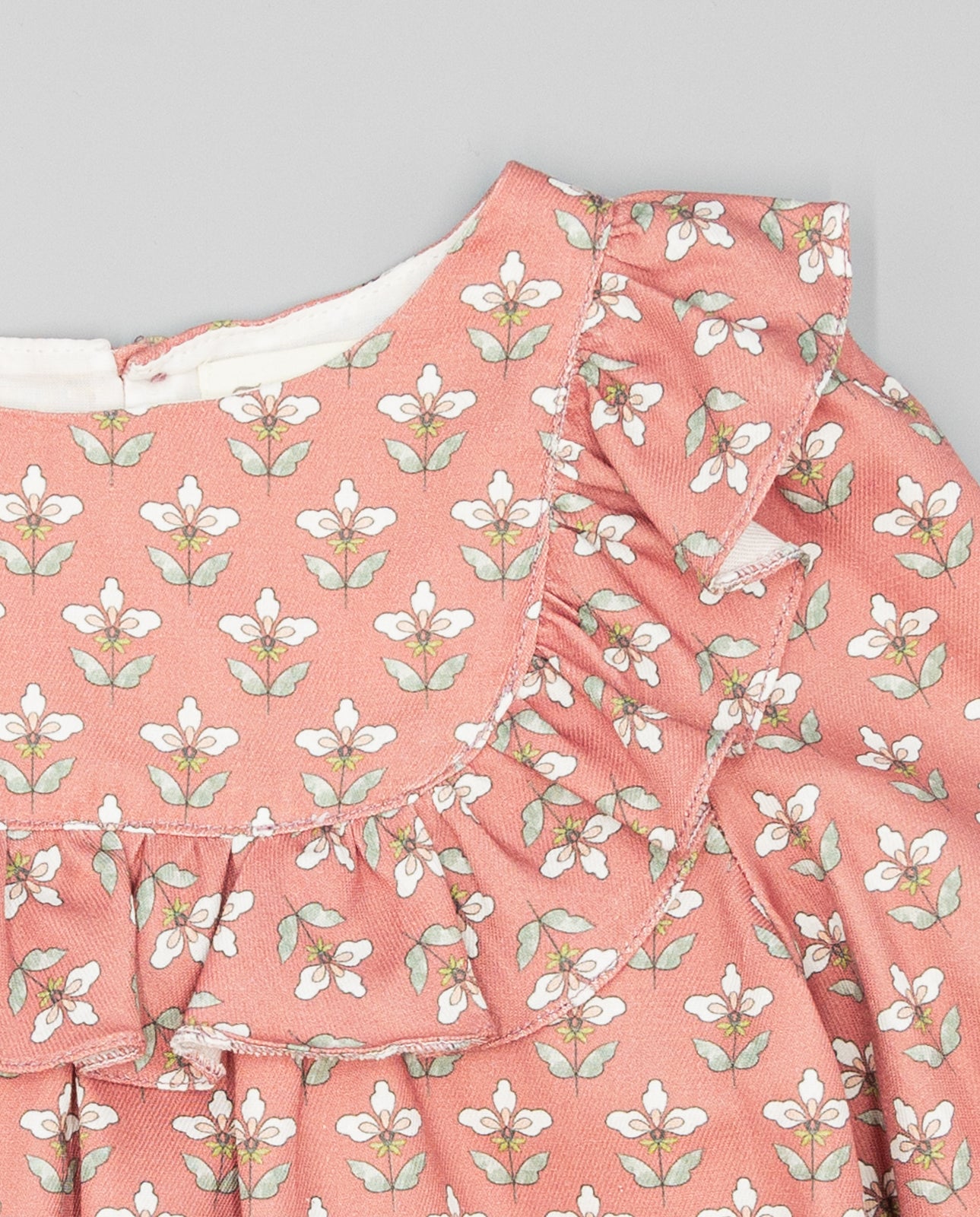 BURGUNDY VIELLA SHIRT WITH FLORAL PRINT