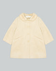 BEIGE COAT WITH VELVET COLLAR