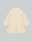 BEIGE COAT WITH VELVET COLLAR
