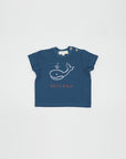Blue Green T-Shirt Whale
