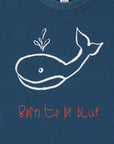 Blue Green T-Shirt Whale