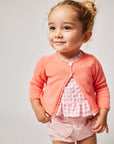 Orange Knitted Cardigan in ORGANIC Cotton