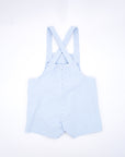 Blue gingham overalls